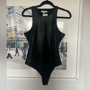 Good American Faux Leather One Piece - 2 NWT